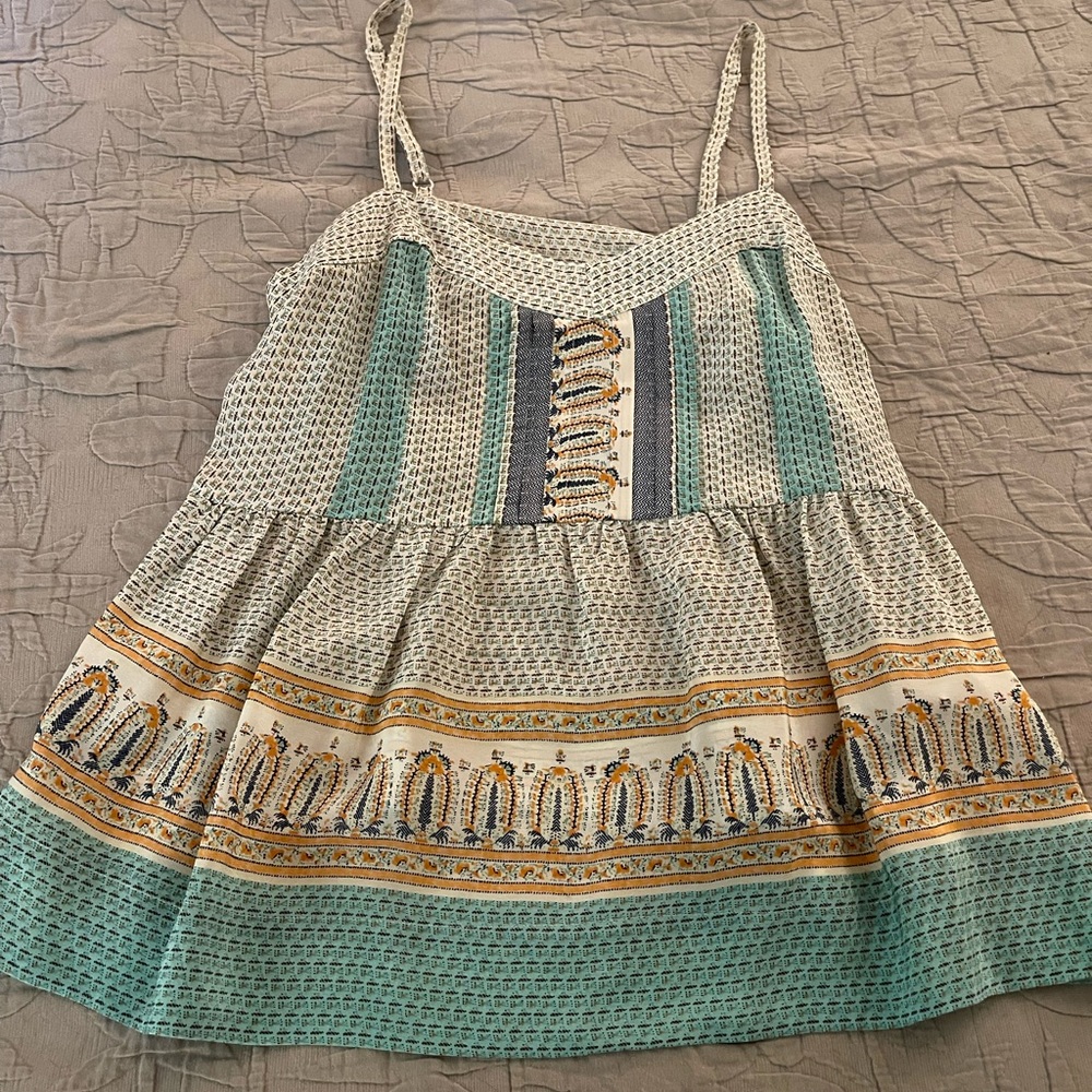 Printed Silk Camisole Top | Anthropologie